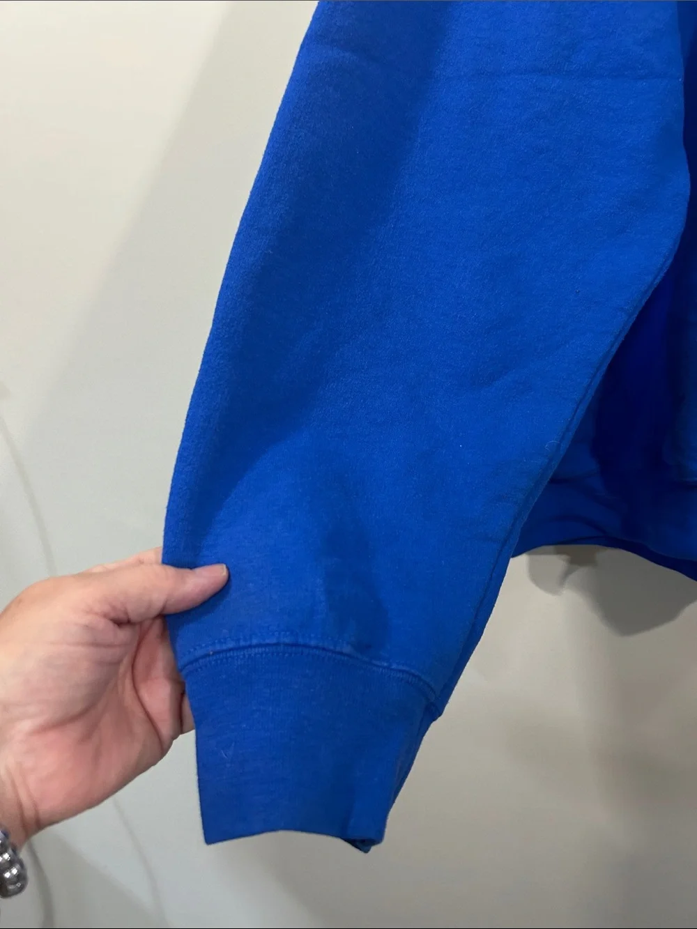 Hanes Royal Blue Wisconsin Crewneck Sweatshirt